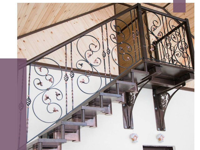 Кованые лестницы в Гулькевичах от 80917 руб. под ключ