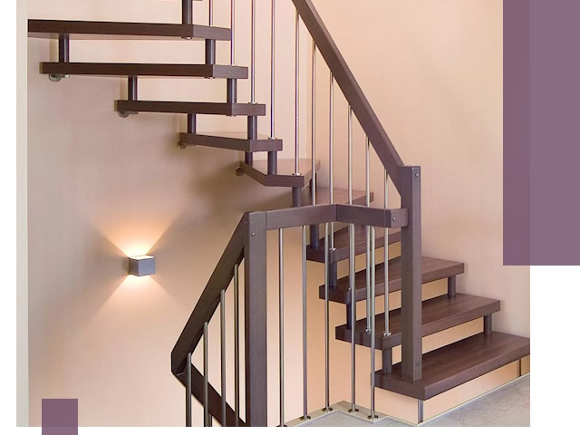 Изготовление лестниц на больцах в Гулькевичах под ключ