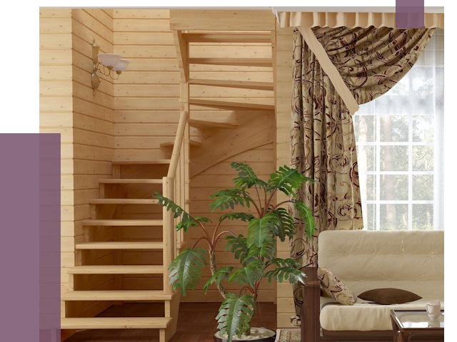 Лестницы для дачи в Гулькевичах от 77027 руб.  | ПРОЛЁТ-Гль