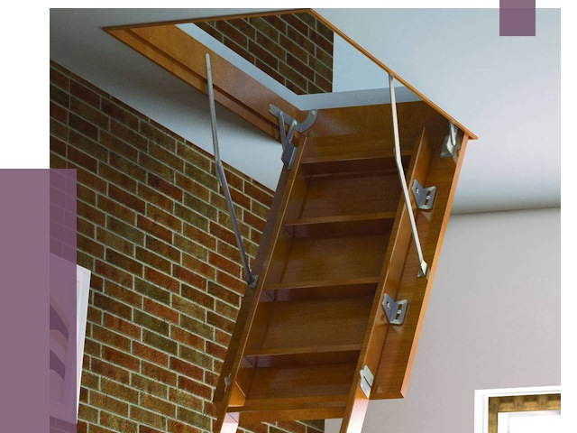 Установка чердачной лестницы в Гулькевичах от 7936 руб. | ПРОЛЁТ-Гль