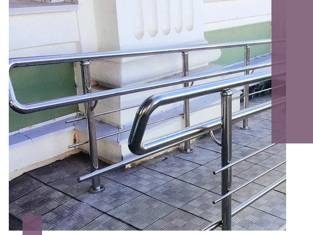 Ограждения пандусов из металла и нержавейки в Гулькевичах