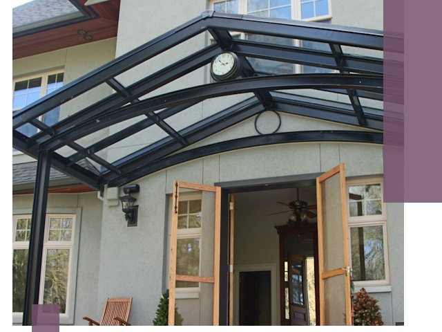 Изготовление и монтаж навесов и козырьков в Гулькевичах