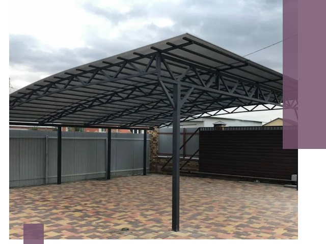 Недорогие навесы под ключ в Гулькевичах — изготовление и монтаж