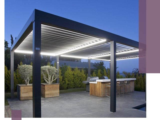 Навесы отдельно стоящие под ключ в Гулькевичах из металла и поликарбоната