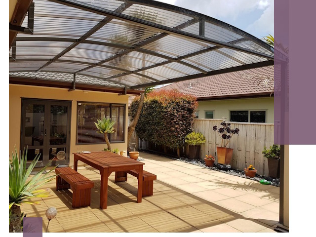 Навесы во двор под ключ в Гулькевичах — изготовление и монтаж