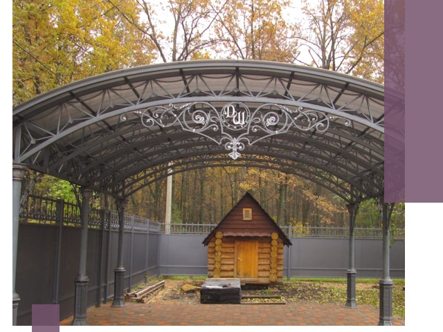 Кованые навесы премиум-класса под заказ в Гулькевичах