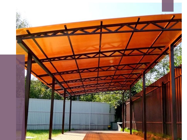 Односкатные навесы под ключ в Гулькевичах от 13331 руб. 