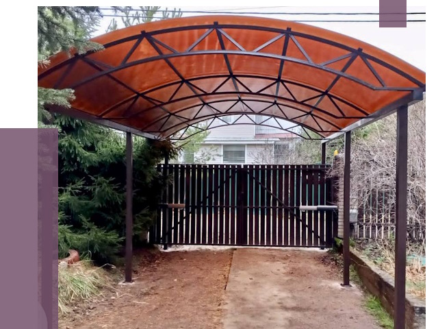 Арочные навесы в Гулькевичах от 12916 руб. — изготовление и монтаж | ПРОЛЁТ-Гль