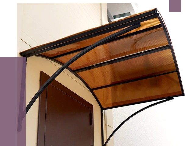 Недорогие козырьки в Гулькевичах от 7698 руб.  | ПРОЛЁТ-Гль