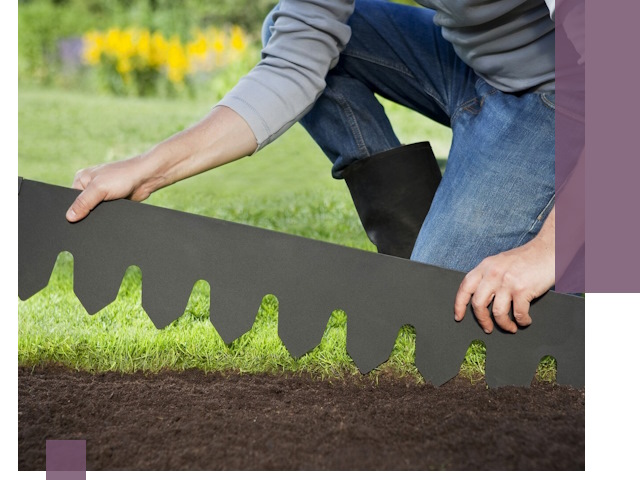 Металлические бордюры для газона в Гулькевичах — изготовление и монтаж